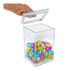 Azar - Contenant en acrylique - 5.5 po L x 5.5 po l x 9.5 po H - Transparent-4