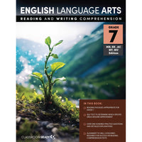Classroom Ready - Cahier d’exercices et guide d’étude de compréhension en lecture et en écriture anglaises - 7e année - Édition SK/MB/TNO/NU/Atlantique-Reliure à spirale : Le livre s’ouvre à plat pour faciliter la réalisation des exercices et questions pratiques par tous les élèves