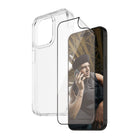 PanzerGlass Bundle with HardCase & Matrix Glass for iPhone 15 Pro - Clear-This bundle includes a matrix screen protector & case