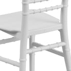 Flash Furniture - Chaise Chiavari en résine blanche pour enfants-Cadre d'une pièce conçu sans utilisation des vis