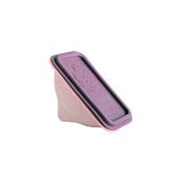 Marcus & Marcus Collapsible Silicone Rubber Sandwich Wedge Container with Snap-On Lid - Pokey The Pig - 3 Pack-Dishwasher Safe