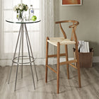 Modway Amish Wood Bar Stool - Walnut-Solid beech wood frame