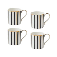 Maxwell & Williams Regency Black Straight Mug - 430 ml - 4 Pack-Handwashing Recommended