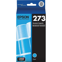 Epson T273 Ink Cartridge - Standard Capacity - Cyan-Get standard-yield capacity per ink cartridge while enjoying cost savings