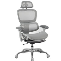 TygerClaw High Back Mesh Office Chair with Adjustable Headrest-Adjustable features include seat height adjustment, back angle adjustment, and a 360-degree swivel for versatile positioning