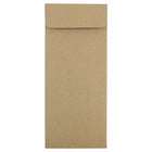 JAM Paper Enveloppes à ouverture au sommet en papier recyclé avec ferm. gom., 4 1/8 x 9 1/2 po, brun kraft, 1000/paquet-Brun