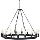 Modway Teleport 43" Chandelier - Brown-Adjustable 34" Steel Chain Cords