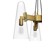 Modway - Beacon 3-Lumière Lumière suspendue - Laiton en satin transparent-Installation professionnelle requise