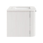 Modway - Zia Fixation murale de 30" Meuble de salle de bain avec lavabo en marbre - Ivoire-Découpes de plomberie