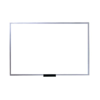 Quartet Economy Magnetic Dry-Erase Board, Aluminum Frame, 96" x 48"-Magnetic surface lets you post paper, memos, etc. with magnets