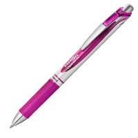 Pentel EnerGel Liquid Gel Refillable Retractable Pen - 0.7 mm - Magenta-Liquid gel ink dries so fast even left-handed writers love it - no smears, no smudges, no globs