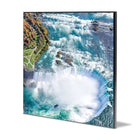 Staples Print Wood Mount Photo-3/8" thick with a non-glare transparent laminate is applied to the front for image protection - a tough, durable, easy-to-clean finish