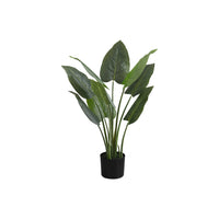 Monarch Specialties - Plante Artificielle - 37 po H - Arbre Aureum - Mis En Pot - Touche Réelle - Feuilles Vertes - Pot Noir-Ajoutez une touche de verdure à tout étage de votre maison ou de votre bureau avec cet arbre artificiel intérieur d'Aureum de 37 po de hauteur dans un pot noir de 6 po