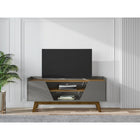 Manhattan Comfort Marcus 53.14" Mid-Century Modern TV Stand - Grey and Nature-Recommended for a 55" TV