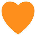 JAM Paper - Rouleaux d'étiquettes standard - en forme de cœur - 2 x 2 - orange fluo - 125 étiquettes/rouleau-Taille : en forme de cœur (2 x 2 pouces) | Les étiquettes imprimables sont faciles à créer et à personnaliser.