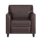 Flash Furniture – Fauteuil en cuir de la série Hercules Diplomat, brun-Coussins de siège et de dossier fixes