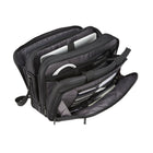 Samsonite -Classic NXT Mallette à 3 Soufflets avec RFID 15,6 po - noir-SmartSleeve vous permet de glisser le sac sur la plupart des poignées de tirage de valise, pour qu’il puisse reposer en toute sécurité sur le dessus, offrant ainsi un déplacement sans tracas