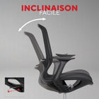 Staples - Fauteuil de travail en mailles - noir-Base en étoile durable pouvant supporter jusqu’à 124 kg (275 lb) en toute sécurité