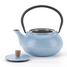 Minimal - Théière en fonte émaillée Minimal - Dot Bleu - 0,6 L-Distribue la chaleur uniformément, maintient la température plus longtemps