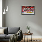 Logan Stankoven Hurricanes 2025 Playoffs - Framed Canvas - 31" x 22"-Ready to hang - arrives fully assembled