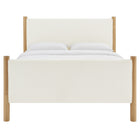 Modway Maven Queen Size Boucle Upholstered Platform Bed - Feather Oak-Assembly Required