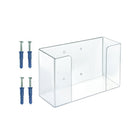 Azar - Distributeur vertical à 1 compartiment en acrylique pour gants - 5.75 po H x 10.25 po l x 3.625 po P - Transparent-L'article est fabriqué en acrylique transparent