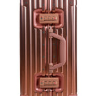 CHAMPS Elite Collection Aluminium Carry-on Luggage Case - Rose Gold-Telescopic Handle