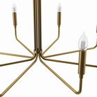 Modway - Rekindle 8-Lumière Lustre - Laiton en satin-ETL répertorié pour les emplacements humides