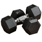 Soozier - Ensemble D’Haltères En Caoutchouc - Total 40 Lb - 20 Lb Chacun - Haltères Pour Entraînement Physique-Exercez et renforcez vos bras, épaules et dos    