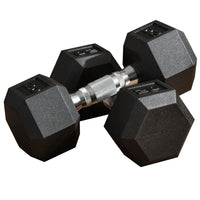 Soozier - Ensemble D’Haltères En Caoutchouc - Total 40 Lb - 20 Lb Chacun - Haltères Pour Entraînement Physique-Exercez et renforcez vos bras, épaules et dos    