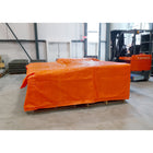 Kleton Insulated Tarps - Polyethylene - Orange - 20' x 12' - 8 mils-Durable, water resistant polyethylene shell