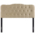 Modway Annabel Upholstered Fabric Queen Headboard - Beige-Fits queen size beds