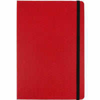 JAM Paper Hardcover Notebook with Elastic - Large Journal - 5 7/8" x 8 1/2" - Red - 100 Lined Sheets-Colour: Red | Be stylish and organized with a colourful note book.