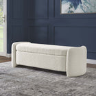 Modway Nebula Boucle Upholstered Bench - Ivory-Boucle Upholstery