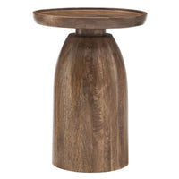 Modway Holloway Round Wood Side Table - Walnut-Round Side Table