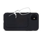 ThinOptics Reader with Universal White Pod - 1.0 - Red-Optical-grade polycarbonate lenses (used for high-end prescription glasses) are shatter-proof, lighter than a nickel, and as thin as 2 credit cards