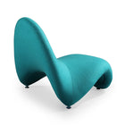 Manhattan Comfort MoMa 32.3" Modern Wool Blend Upholstered Accent Chair - Teal - 2 Pack-Weight Capacity: 300 Lbs. Seat Height: 13 inches. Lounge Leg Length: 23.2 inches