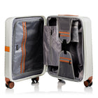 Champs Vintage II 20" Carry-on Luggage Case - Ivory-TSA Lock on the 28" Case, 24" and 20"