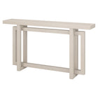 Hudson&Canal Breslow 55"W Console Table - Alder White-Tabletop features a weight capacity of 50 lbs