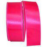 JAM Paper Single Face Satin Ribbon - 2 1/2" W x 50 yd. - Fuchsia Pink-Colour: Fuchsia