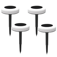 Bell+Howell Vividisk Colour LED Solar Outdoor Pathway Lights - 4 Pack-Bell+Howell vividisk: solar colour changing disk lights with bright leds in a waterproof casing to enhance gardens, pathways, patios, decks, stairs, lawns, and yards