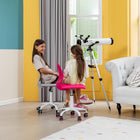 Homy Casa - Chaise de bureau pour adolescent en tissu - Gris Verita-Siège Coussiné : Le siège doux et coussiné offre un confort supérieur pour de longues périodes d'utilisation