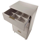 Manhattan Comfort Granville 23.62" Modern Tall Narrow Dresser - Light Grey-Featuring 25mm of Board Thickness Made of High Quality Solid Wood and Solid Wood.