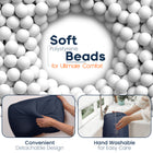 ShoppingAll Adjustable Tablet Holder Cushion Pillow Stand - Grey-Ultra-Soft & Stable Support - The beanbag base, filled with premium polystyrene beads, provides a soft, pressure-free feel while ensuring stable device support on your lap, bed, or sofa.