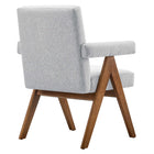 Modway Lyra Fabric Dining Room Chair - Light Grey - 2 Pack-8