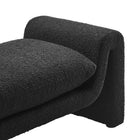 Modway Waverly Boucle Fabric Bench - Black-7
