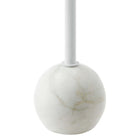 Modway Aliza Round White Marble Side Table - White White-7