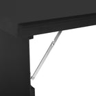 HOMCOM 23.5" Wall Mounted Table Fold Out Convertible Desk - Black-Mounts easily onto any wall in your home, no previous experience necessary