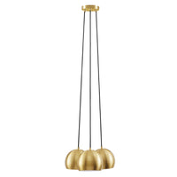 Modway - Chalice 3-Lumière Métal Pendentif - Laiton en satin-Pendentif suspendu à 3 lumières