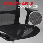 Staples Mesh Task Chair - Black-Ergonomic armrests for all day support
